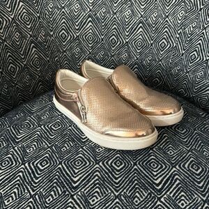 Steve Madden Ellias Rose Gold Slip On Sneakers